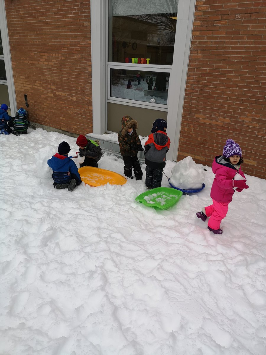Mister_McLean's tweet photo. Some wonderful teamwork creating snowmen and other sculptures in the Secret Garden this week! There's nothing better than getting outside and working with your friends! βοΈπ @OLPeaceOCSB #NatureIsAClassroom #teamworkmakesthedreamwork #SnowSculptorsAtWork https://t.co/YeUGI16ER2