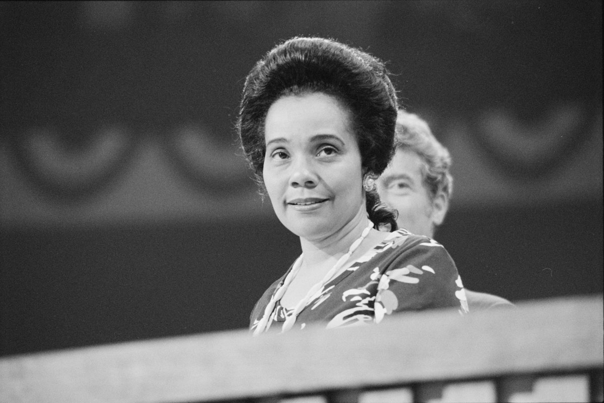 Photo of Coretta Scott King, who we honor today on the anniversary of her death.