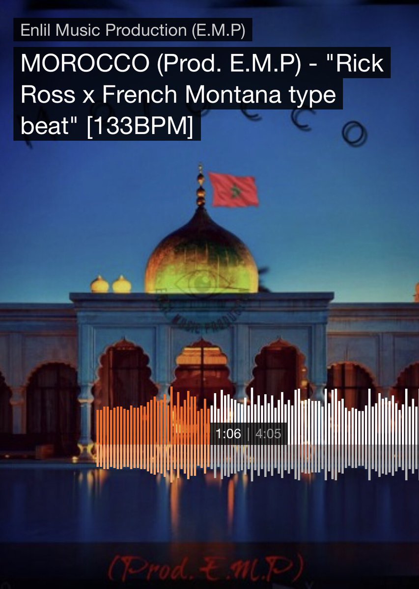 Prod_by_EMP's tweet photo. 🎹[New Soundcloud Beat Upload]🎹▪️▪️▪️MOROCCO (Prod. By E.M.P) - “Rick Ross x French Montana type beat” 🔥🚀 #Morocco #RickRoss #FrenchMontana #typebeat #ProdByEMP #soundcloud #rap #hiphop #beatsforsale #producer https://t.co/MftTAgBsxA https://t.co/BigMGnHEV0