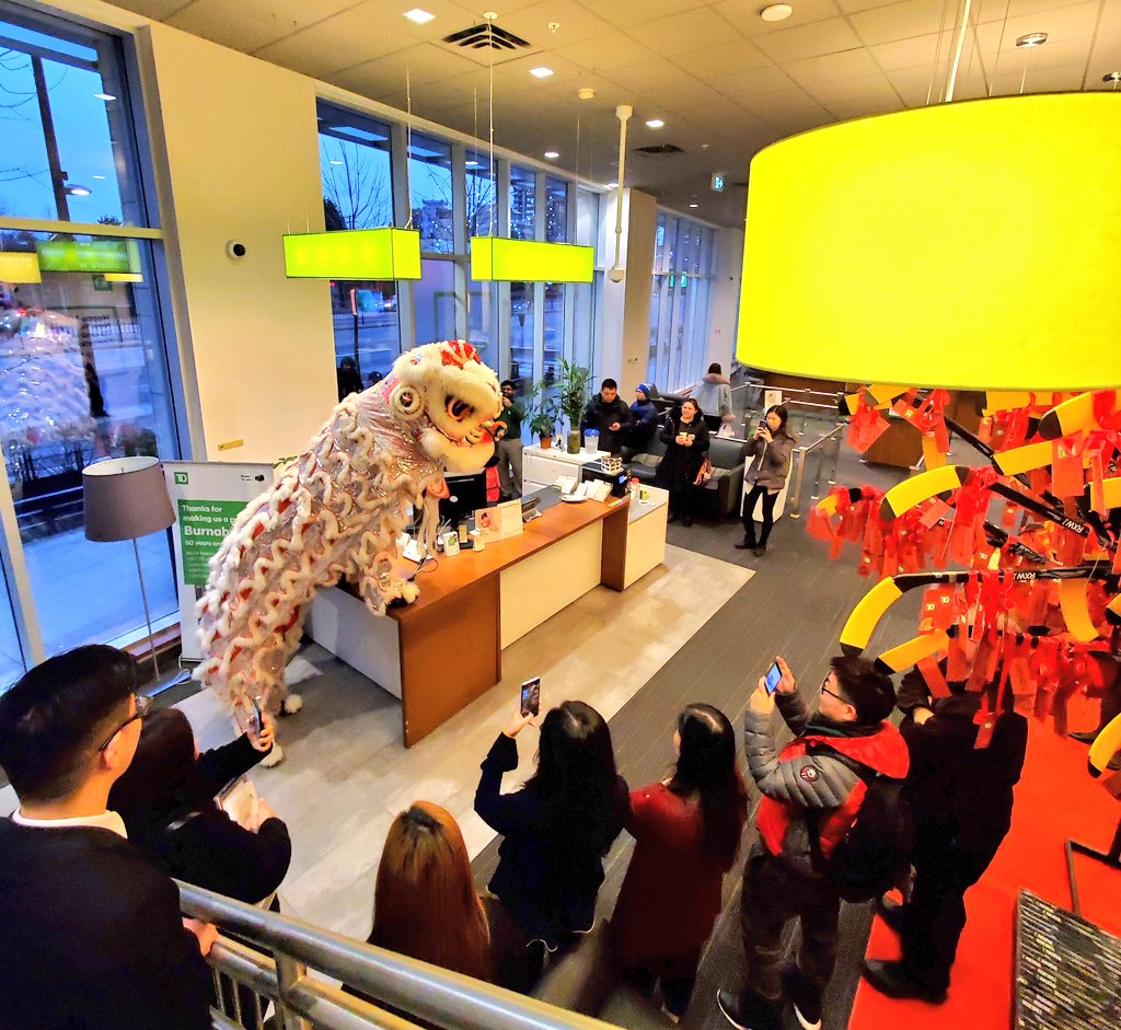 Amazing Lion dance performances for Lunar New Year celebration <a href="/TD_Canada/">TD (Canada)</a> Station Square Metrotown branch! #LNYcelebration #community #Burnaby <a href="/AndyCribb_TD/">Andy Cribb</a>