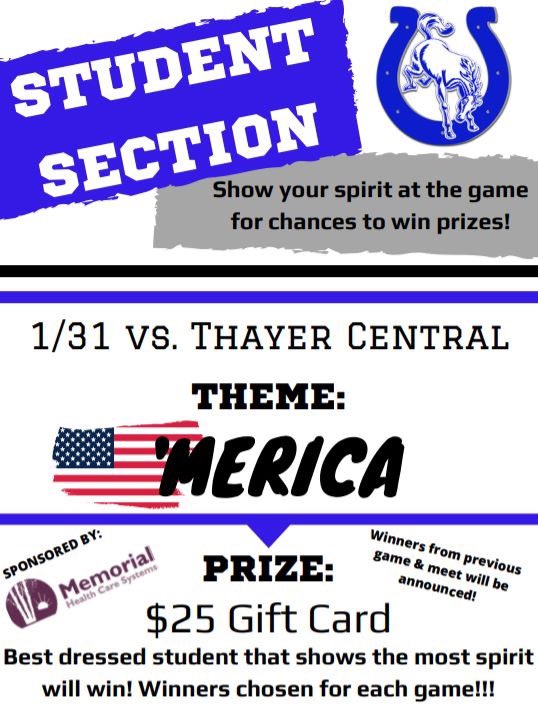 HELLO #BRONCONATION!!! It is Senior Night tomorrow as the boys and <a href="/CPS_GBB/">Centennial Broncos Girls Basketball</a> take on the Titans of Thayer Central! JV Girls at 4:30 with JV Boys and varsity games to follow! Show your patriotism as we root our Broncos on to victory in our best AMERICA outfits! Go Broncos!