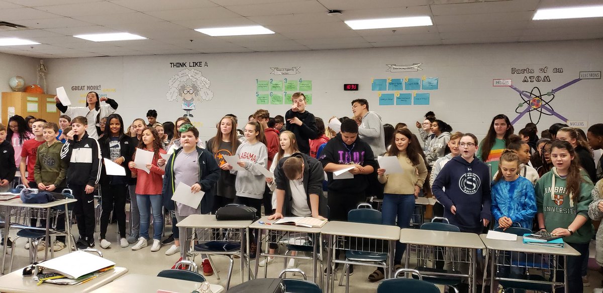 7C is ready for ACE tomorrow!! I'm so proud of these kids and their teamwork!!