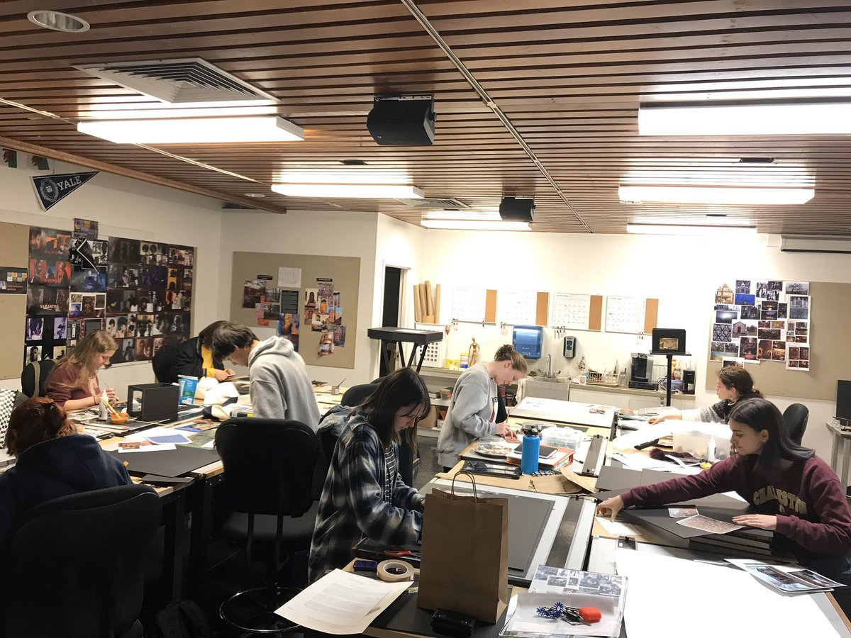 CofCTheatre's tweet photo. Sideshow is tomorrow so it is a late night in the studio full of design students! Come see what they’re working on! https://t.co/FgeaPx5Je2