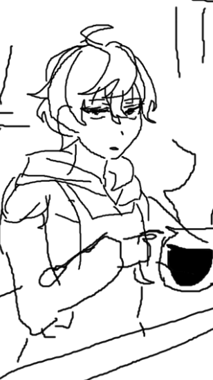 i actually sketched this out before my new pen came in, heres mouse sandalphon. 