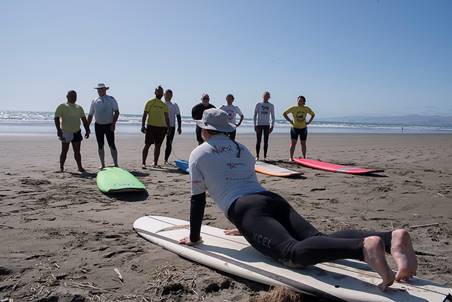 Some of the City Mission men’s day programme clients got a little salty this week – and they loved it! Two longboarding clubs - North Wai and New Brighton – came together to run a free surfing lesson for our men and the afternoon was wrapped up with a shared barbecue.