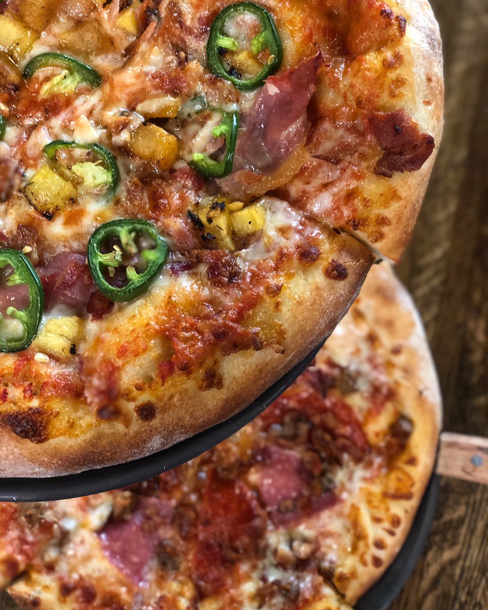 Two pizzas are always better than one. Especially on Pizza Night <a href="/TheHabitap/">The Habitap</a> ($10 pizzas every Thursday from 4-10pm!) #greenville360