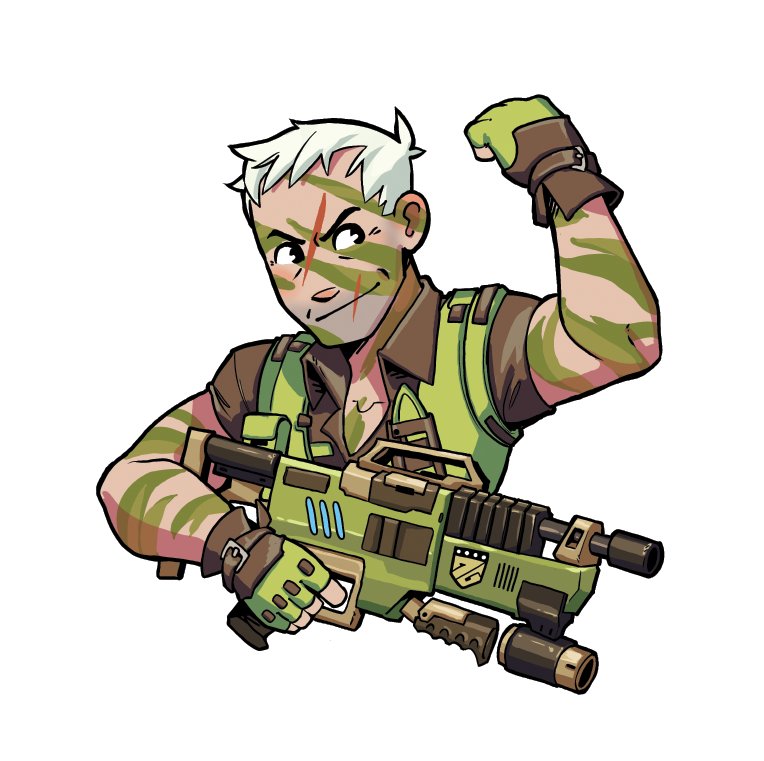 JayReichman's tweet photo. I almost forgot to post the little sticker I did for @Soldier76Zine! This is probably the cutest drawing of Jack I've ever done. https://t.co/ZfaW9XrNtE