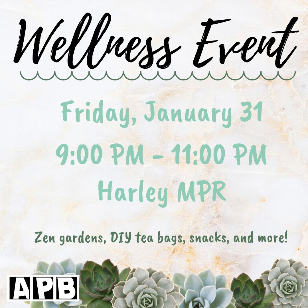 Have the beginning of the semester blues? Then come join us for a relaxing night at Harley MPR!