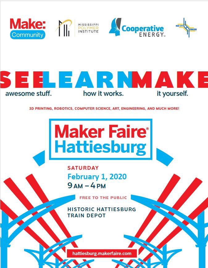 EagleMakerHub (@eaglemakerhub) on Twitter photo Come out to see Eagle a Maker Hub at <a href="/makerfaireHburg/">Maker Faire Hattiesburg</a> February 1 at the Downtown Train Depot! #stemed #smttt Come out to see Eagle a Maker Hub at <a href="/makerfaireHburg/">Maker Faire Hattiesburg</a> February 1 at the Downtown Train Depot! #stemed #smttt