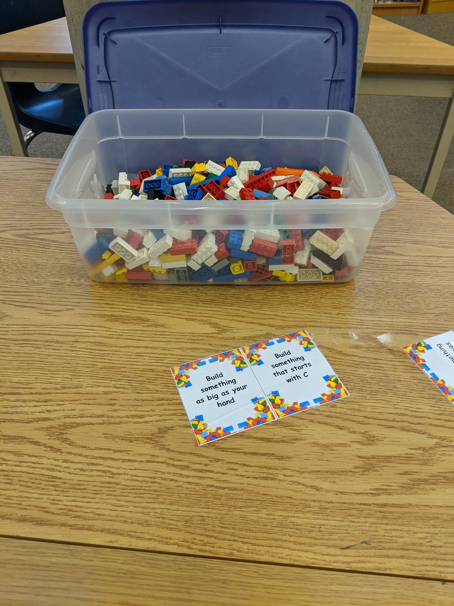 KathyConroy1's tweet photo. New pop-up maker challenge is ready for February! This month students are being asked to get creative with Lego.
#popupmakerchallengers #learningcommons #readwritecreate #highschoollibraries
#legochallenges https://t.co/2ail7dpX7Q