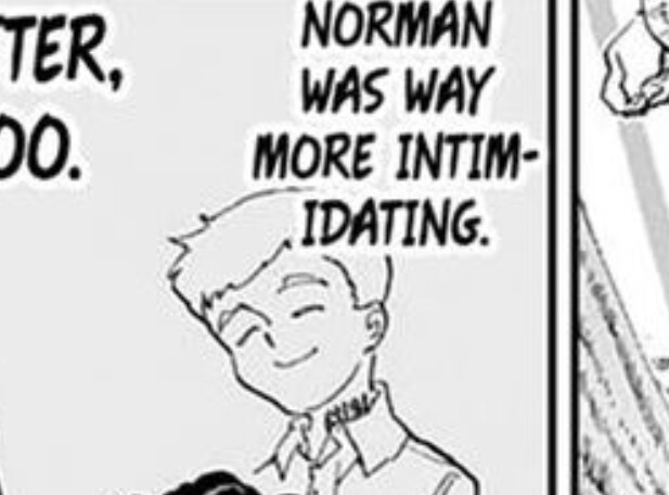 Fun fact, Norman's identification code (22194) mistakenly changed into other character's multiple times. We saw him in Emma's (63194), Ray's (81194) and Gilda's (65194) ID numbers.