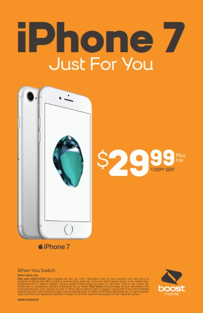 TriangleWDunn's tweet image. 🥳 Get the iPhone 7 (32GB) for $29.99+tax when you switch! Restr. apply. Sel. plans only. In-Store Only. 

Come see us at 1107 W. Cumberland St. Dunn NC 28334
@stephmichel4