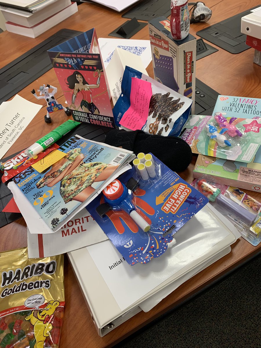 My office is awesome!!! They sent me the best care package 📦 at the academy this week.