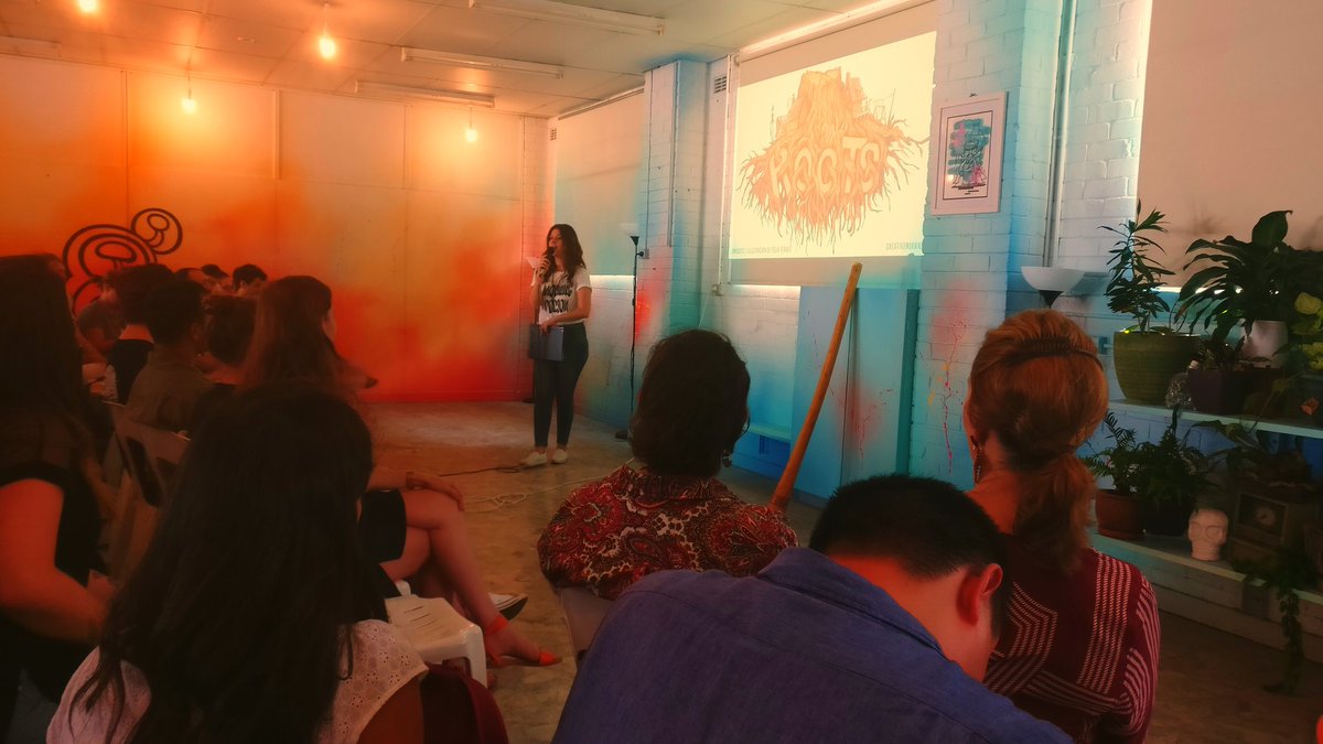 wealybin's tweet photo. "You can't change the past but you can change the future."
The amazing @DaweIsaiah of #IDKnowYourself at @Sydney_CM. This month's @creativemorning theme is #Roots &amp; feeling so grateful to attend #CMSydney in the inspiring artistic space at @workshop_aus 🌈 https://t.co/eOQSODVySG