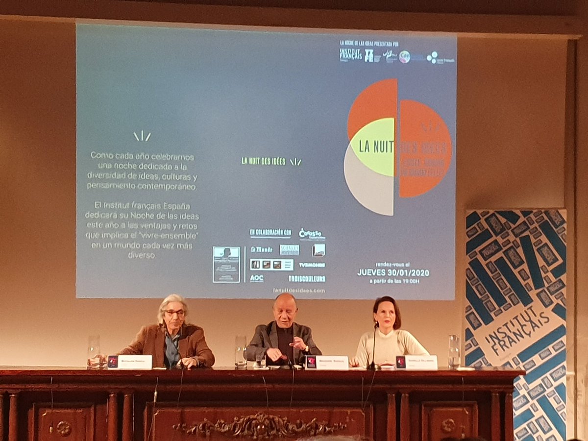 quart_24's tweet photo. @quart24 en "La nuit des idées " .El  @IFValencia  en la nau con  @UV_EG    ¿existe todavía un mundo feliz?. https://t.co/HUj8FbDSfa