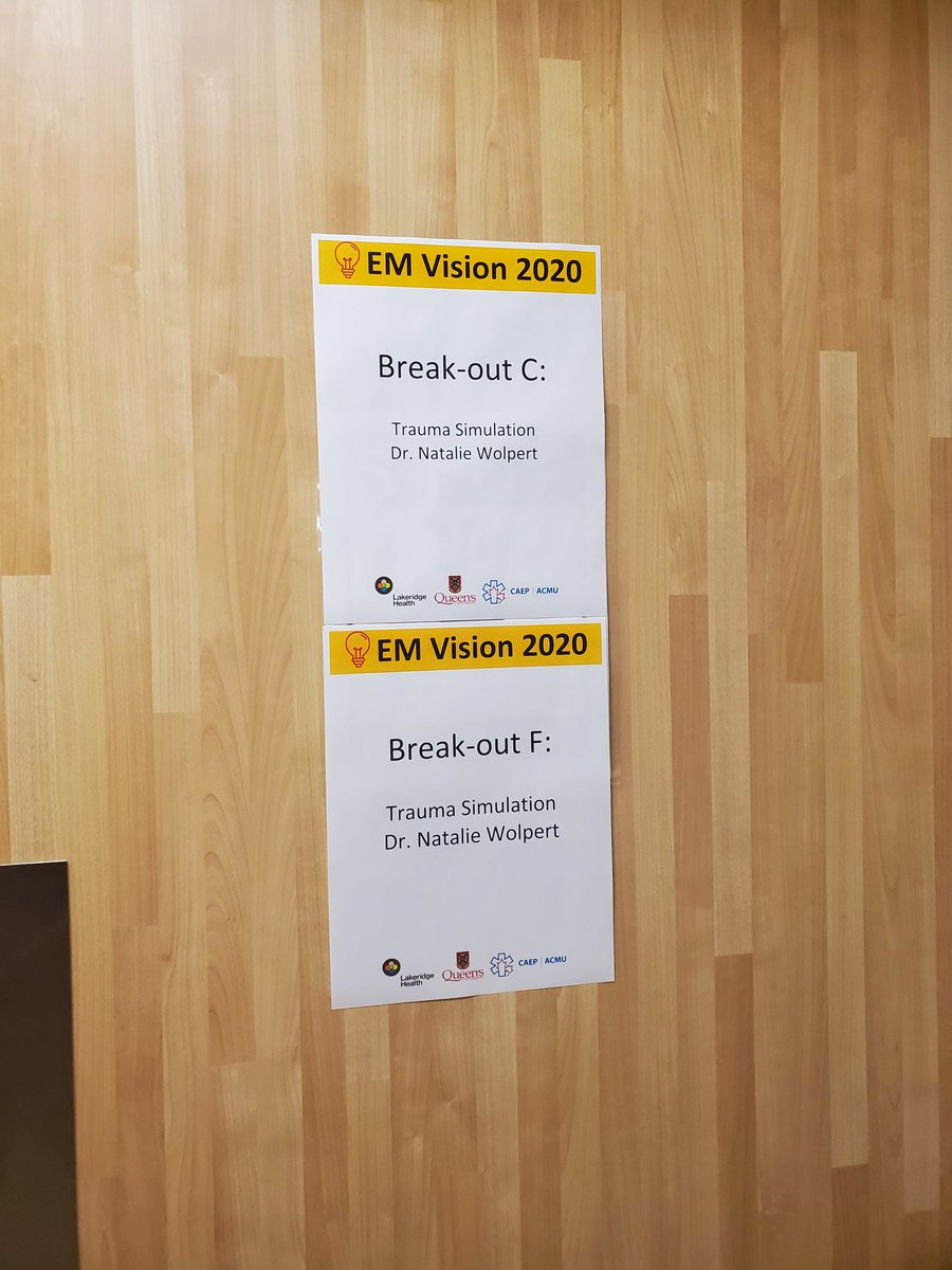 EMVision2020's tweet photo. #EMVision2020
Trauma Simulation tomorrow at #EMVision2020
We're ready to rock!

Community EM Conference for community emergency doctors by community emergency doctors

@CAEP_Docs
@LakeridgeHealth
@TheSGEM
@NourKhatibEM
@alandrummond2
@KateyKatey4 https://t.co/acKQtd26tk