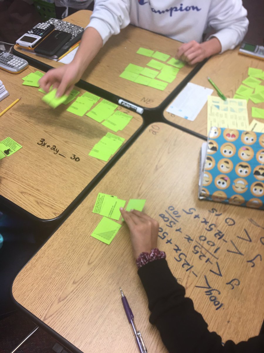 KortneyLovesMTH's tweet photo. Practicing writing and graphing linear inequalities today. It was great to hear students challenge and correct each other. #WeSlayMath #LibertyLearns #ourFISDstory https://t.co/oE8SCvzeUW