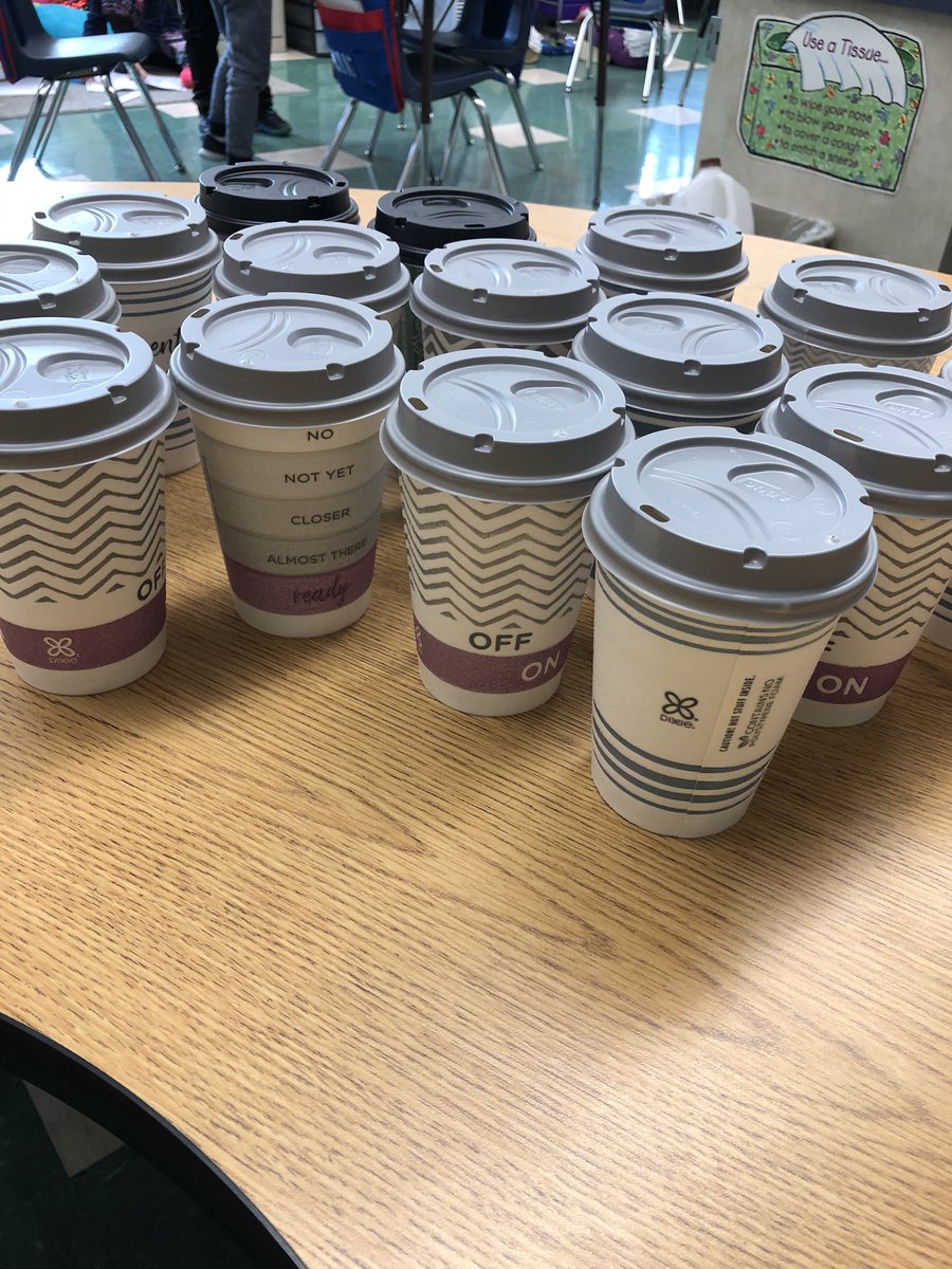 MissRoutch's tweet photo. to review for our math test, we turned our room into a coffee shop and even stopped for a “coffee break” (or maybe it was chocolate milk 🤔) @FB_elem https://t.co/UHrjyREJ2e