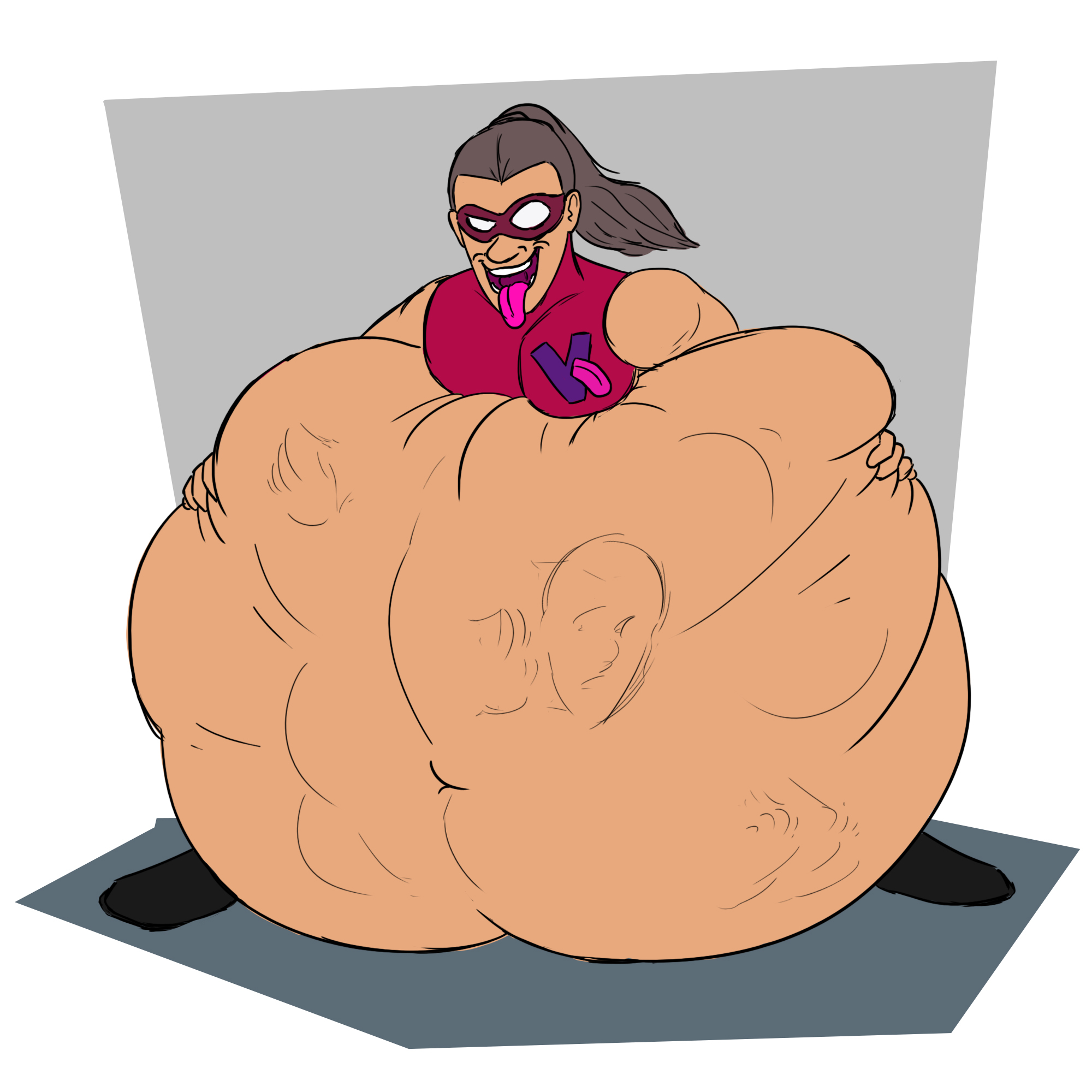 His powers are pretty easy to figure out #vore #superhero #supervillain #ki...