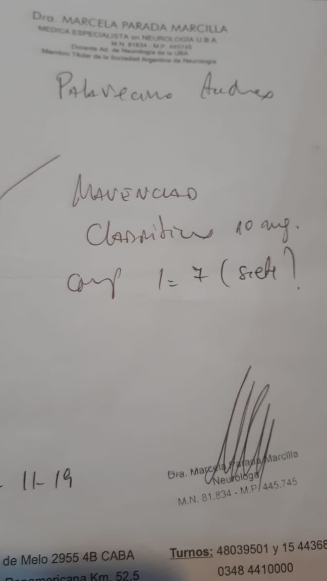 hola! les quería comentar que lamentablemente la enfermedad se agrava cada vez mas y mi vieja ahora está internada. <a href="/IOMAgba/">IOMA</a> le negó la medicación, y su respuesta fue que "la enfermedad no es tan grave". si me pueden ayudar a difundir se los agradezco de todo corazón!🙏🏽♥️
