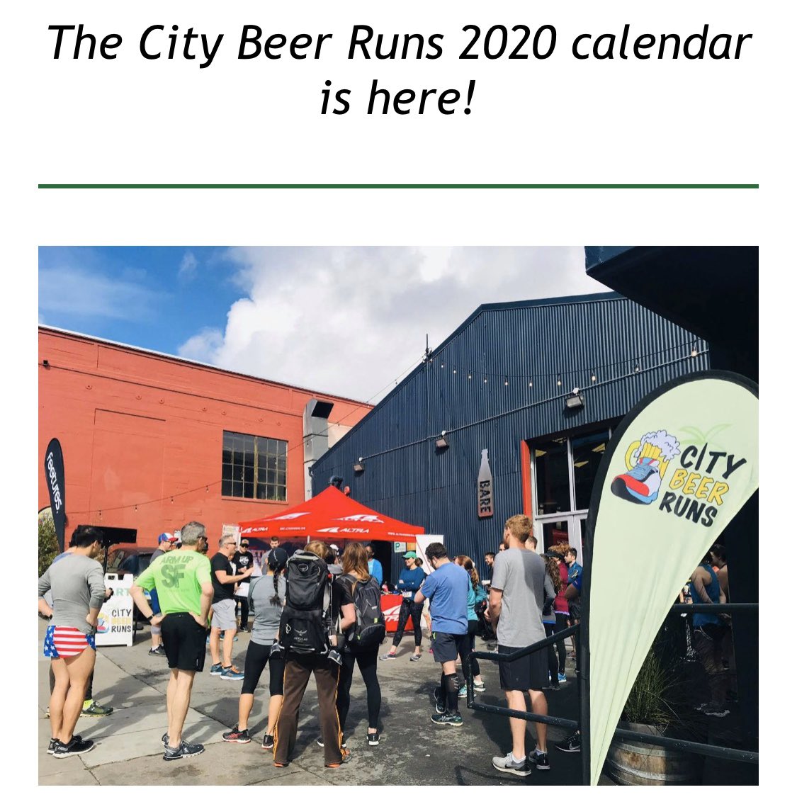 sweattracker's tweet photo. City Beer Runs is back for 2020
https://t.co/SBkA57jUre

#SweatTracker
#citybeerruns
#beer
#run
#running
#sanfrancisco
#beerrun
#runner https://t.co/oR7Im5Zs1A