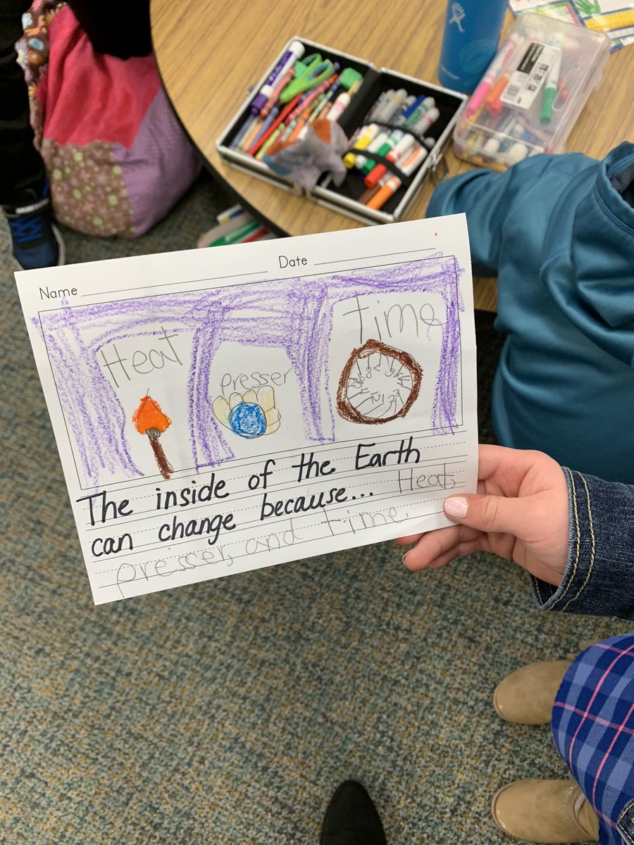 A little jigsaw action on our pausing point day to review what we’ve been learning about the history of the Earth. They each wrote one page. Together it makes a great class book! <a href="/Amplify/">Amplify</a> #ginwvikings