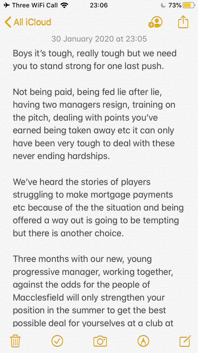 silkmenarmy's tweet photo. Late night impassioned plea to any of our players understandably thinking of jumping ship tomorrow that maybe three months more at the Moss will be much more valuable than taking a cut-price offer tomorrow from whoever’s trying to get them on the cheap. 🔵⚪️ https://t.co/3oqs6WKiuh