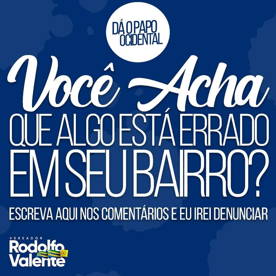 RodolfoValenteL's tweet photo. Dá o papo, Ocidental!!!
Escreva nos comentários o que vocês acham que devemos denunciar.
#SomosTodosValentes https://t.co/IxtBl7COFb
