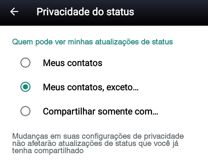 Mãe: Filha pq seus status não aparecem no meu WhatsApp?

Eu: O WhatsApp tá bugado mãe.

O bug do Whats:
