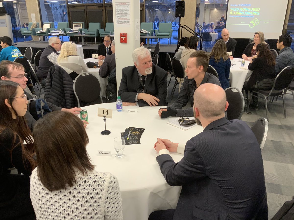 umanitobasci's tweet photo. It’s all about the networking! Learning, sharing and communicating together at the 2020 Honourable Alumni Awards! #umanitobasci #umanitoba #yourfutureinscience https://t.co/CnihYSxP0f