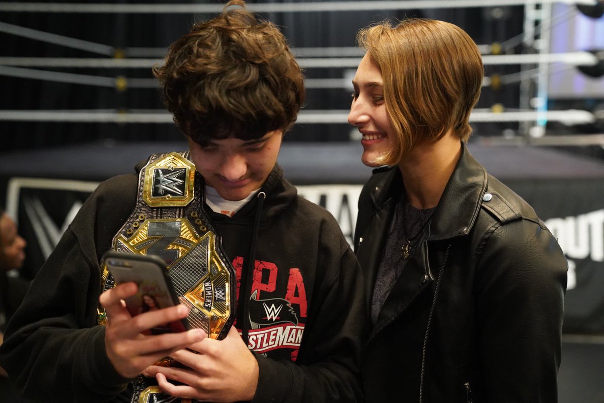 WWECommunity's tweet photo. Today at the @WWEPC, @WWENXT hosted @soflinfo for a special live event! @SpecialOlympics https://t.co/ZKWxzwOMus