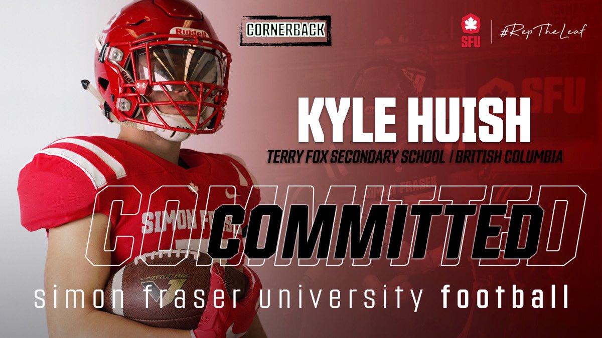 Kyle Huish (@kylehuish5) on Twitter photo I’m excited to announce that I have committed to Simon Fraser University! Thank you to the coaches for the opportunity to pursue my academic and athletic journey at the university level. #RepTheLeaf 🍁 <a href="/CoachTFord/">Thomas Ford Jr</a> <a href="/CoachJLinnen/">Coach J.Linnen</a> <a href="/CoachTSummers/">Taylor Summers</a> <a href="/coachholan/">Coach J. Holan 🏴☠️</a> I’m excited to announce that I have committed to Simon Fraser University! Thank you to the coaches for the opportunity to pursue my academic and athletic journey at the university level. #RepTheLeaf 🍁 <a href="/CoachTFord/">Thomas Ford Jr</a> <a href="/CoachJLinnen/">Coach J.Linnen</a> <a href="/CoachTSummers/">Taylor Summers</a> <a href="/coachholan/">Coach J. Holan 🏴☠️</a>