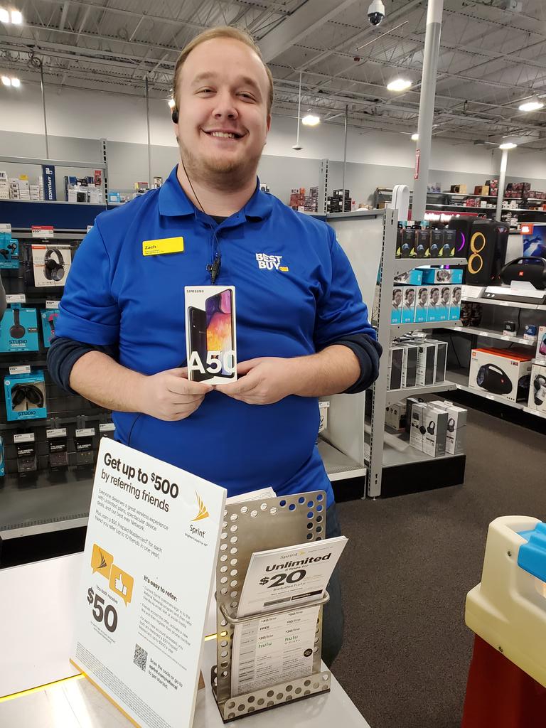 Just got sold an A50 from @itzthezach at BB#238 in Beaumont. 1st mystery shop in a long time where the sales consultant actually CLOSED me!!! Even went and pulled the phone from inventory. Yay!
<a href="/mmcmahon09/">Michael McMahon</a> <a href="/NRSPG_ESeaton/">Eric Seaton</a>
<a href="/YowellMichael/">Michael C Yowell</a> <a href="/DonGuzzardo/">Don Guzzardo</a> <a href="/todd_margavio/">todd margavio</a> <a href="/Dawnmccarter11/">Dawn McCarter</a>