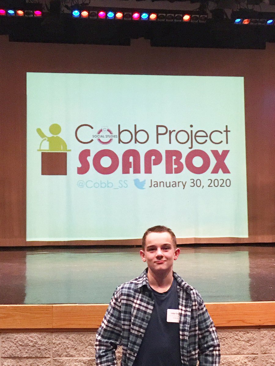 nchsvisualarts's tweet photo. I am a proud mama ❤️ #teacherskid #cobbprojectsoapbox #projectsoapbox2020 https://t.co/Asuy56itRq
