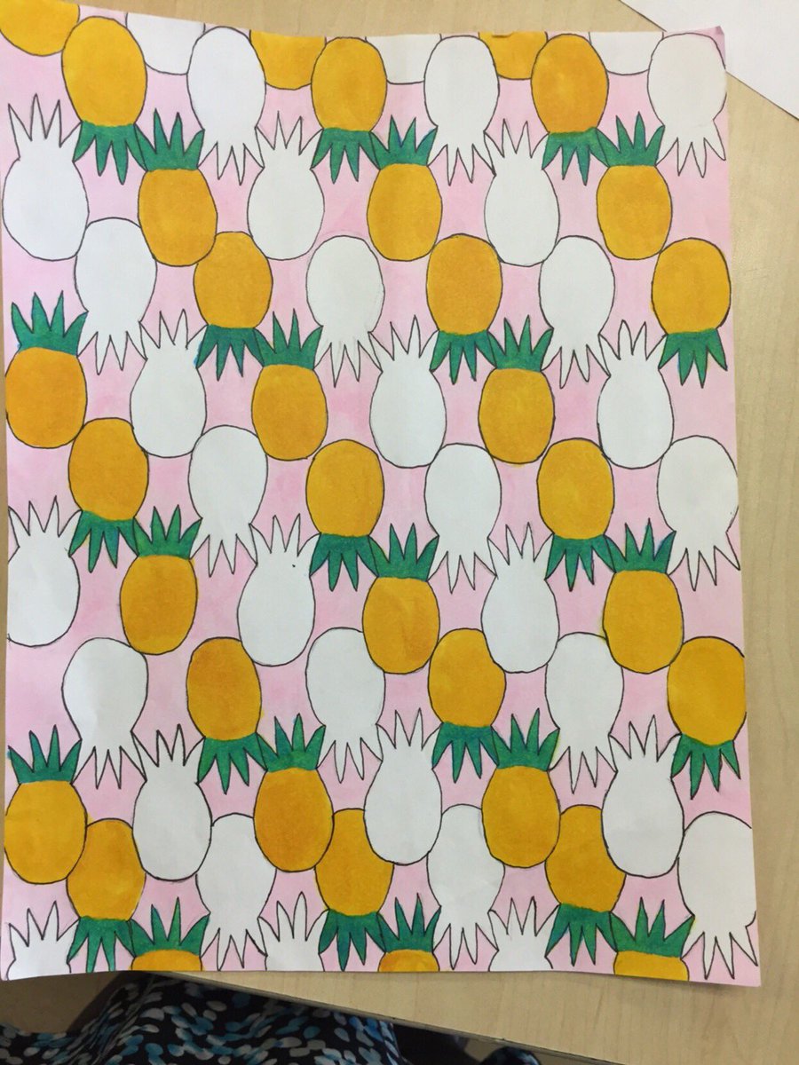 GuleriaCa's tweet image. An attempt by @mountroyalmust1 students to create “Escher Art” using transformations #geometry #engagemath.