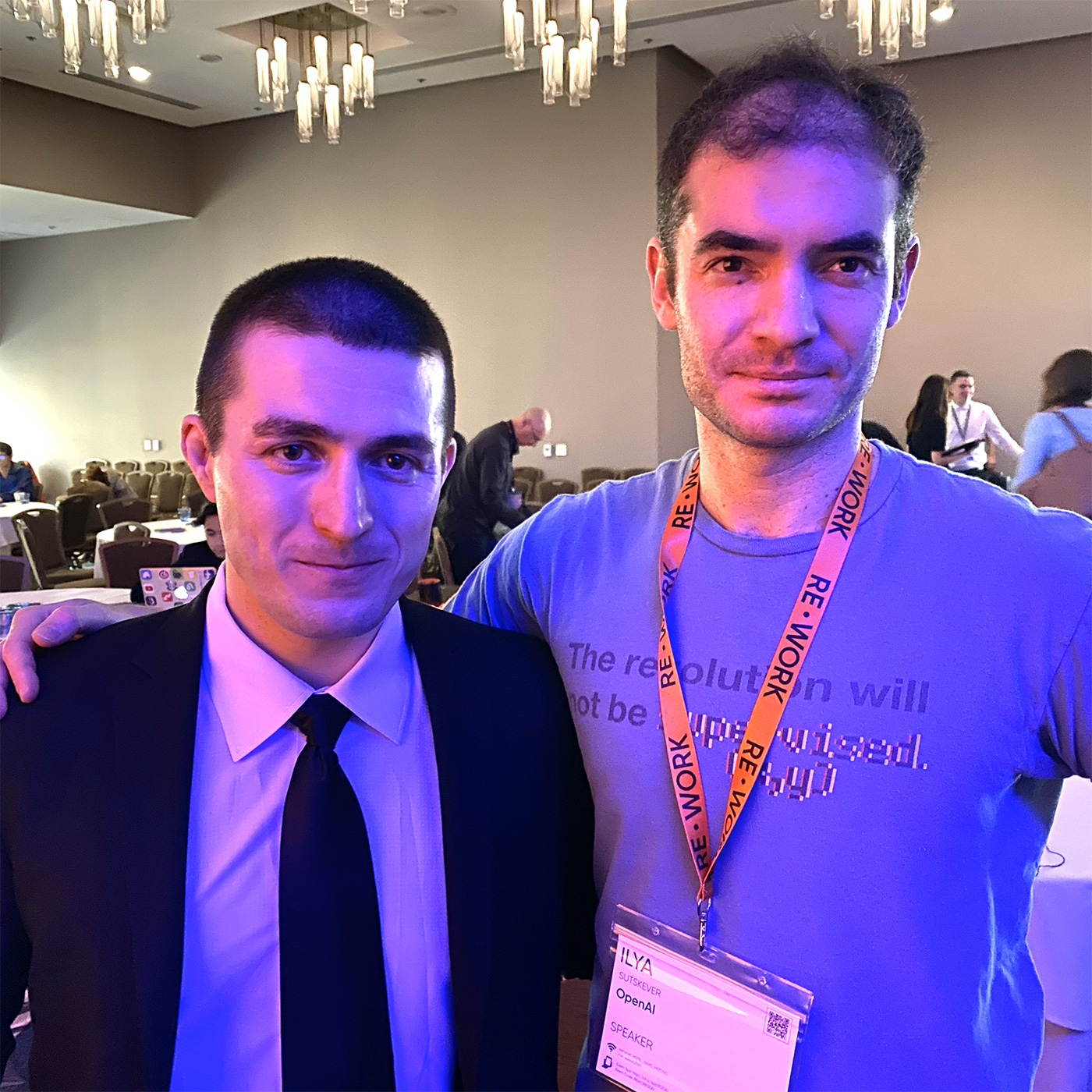 Lex Fridman on X: I had a great time chatting with Ilya Sutskever  (@ilyasut) on stage at ReWork (@reworkdl) today after giving a talk there.  We also recorded a podcast. Ilya is