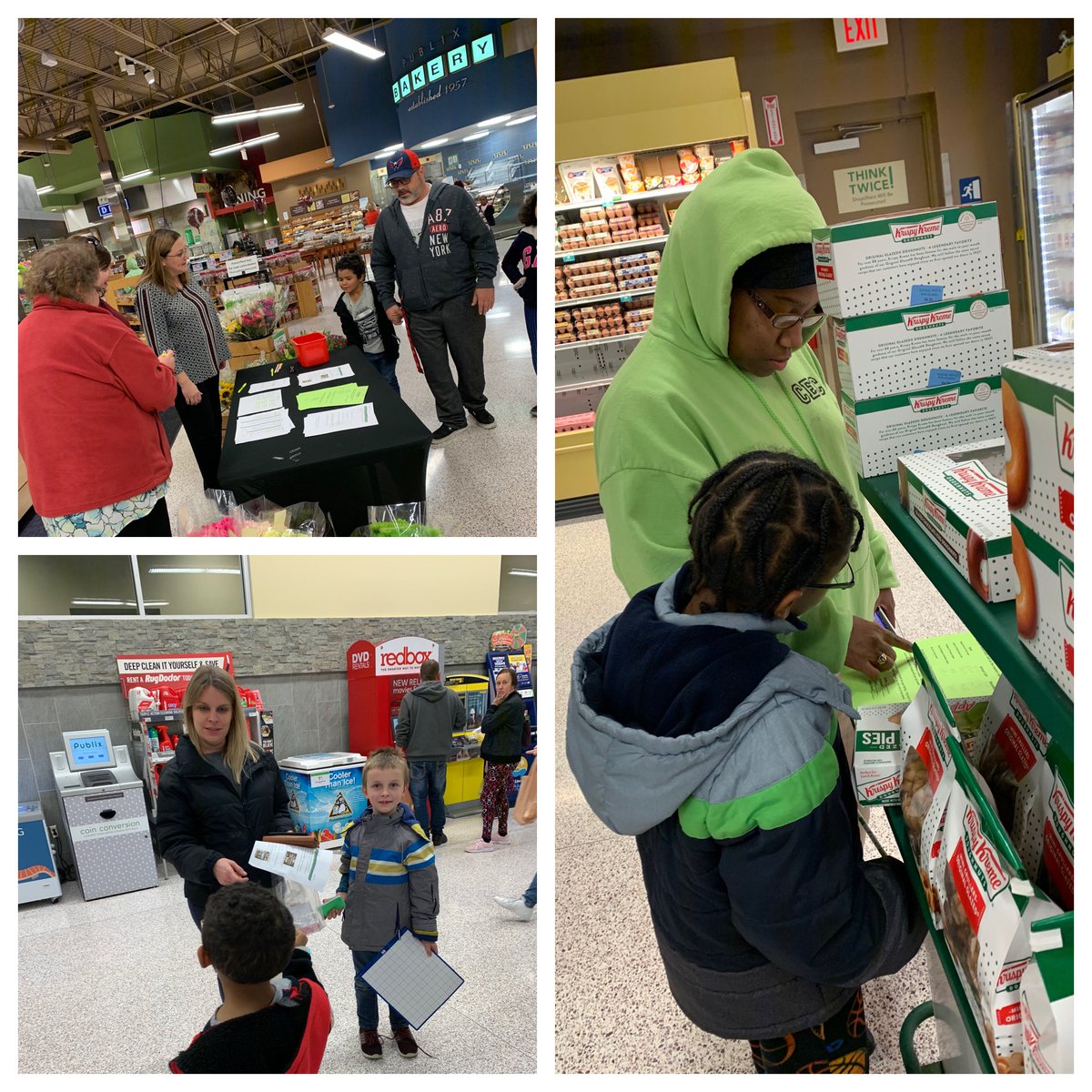 Our Tigers are working hard and having SO much fun at Math Night! 🛒 🐯 Thanks <a href="/Publix/">Publix</a> for hosting us!! ❤️ #community #tigerpride #reallifeconnections