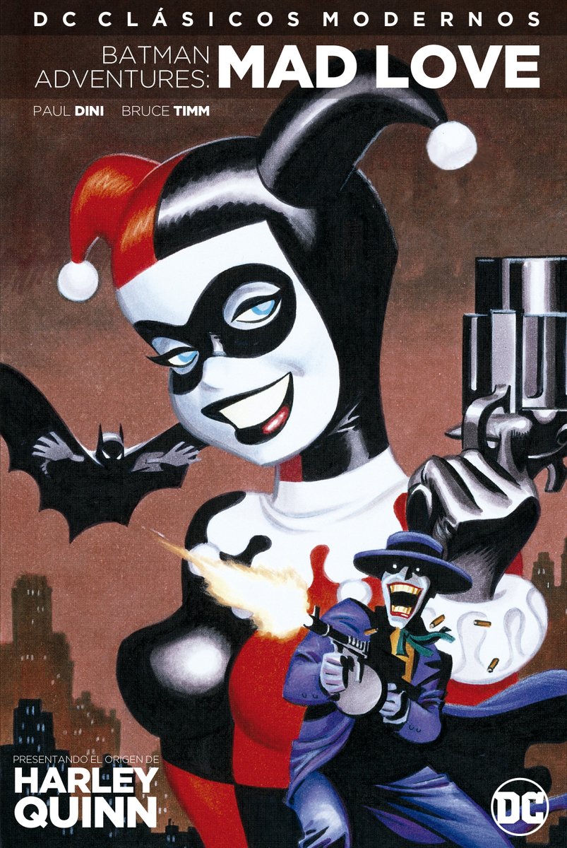 DCcomicsMX's tweet photo. Muy pronto llegarán para ti las galardonadas aventuras del Payaso Psicótico y la Mujer que lo ama, creadas por las mentes maestras detrás de la aclamada Batman: La Serie Animada, Paul Dini y Bruce Timm.

¿Te la vas a perder? https://t.co/wfGo6vAFVj