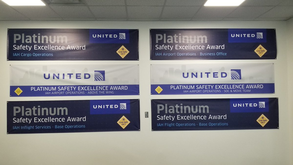 AntwonWarden's tweet photo. We have raised the bar for Safety in IAH! Platinum for Cargo, Inflight Base, Flight Ops Base, Business Office. BAAM! Congratulations Team🎉
@mhtx62
@JohnK_UA 
@AshleyM98968901 @kennyjets67 @rodney20148 @JMRoitman @KevinSummerlin5 @weareunited 
@MikeQuiello https://t.co/db3BsiPchA