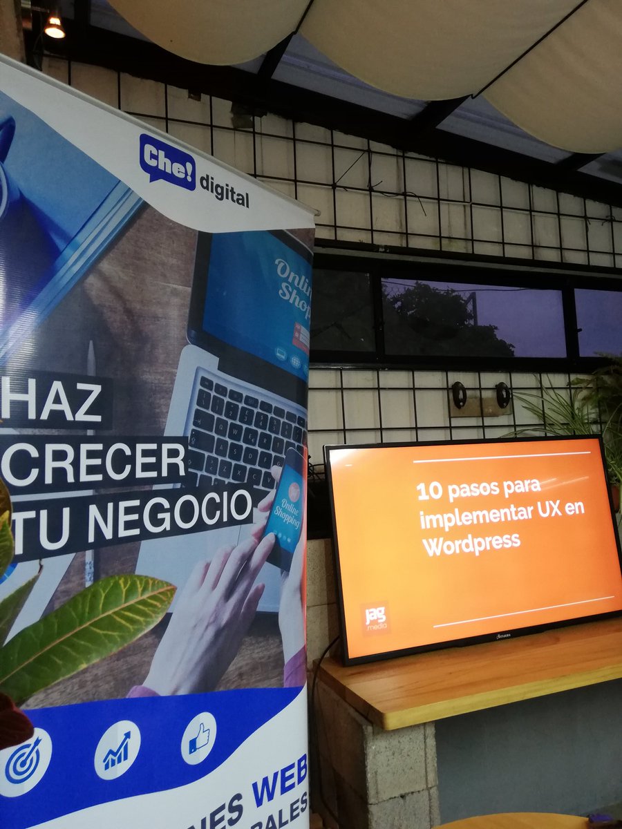 Empieza el primer meetup del 2020 de #WordPressQuito.

Hoy junto a Juan Alberto García <a href="/infoJAGmedia/">ᴊᴀɢ.ᴍᴇᴅɪᴀ</a> hablando sobre 10 pasos para implementar UX en #WordPress

Gracias al apoyo de nuestros patrocinadores: <a href="/CheDigitalMedia/">Che! Digital</a> <a href="/WorkingUpEC/">WorkingUP</a> <a href="/kinsta/">Kinsta</a>