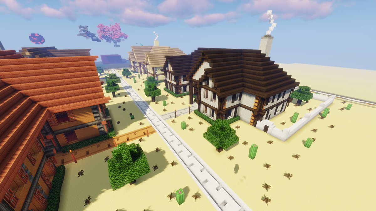andrewduong77's tweet photo. The four 🏡 I built on my second plot on the Reawakens server in Minecraft. #minecrafthouses #minecrafthouse #minecrafthomes #minecrafthome #minecraft https://t.co/1bOFWH7g0v