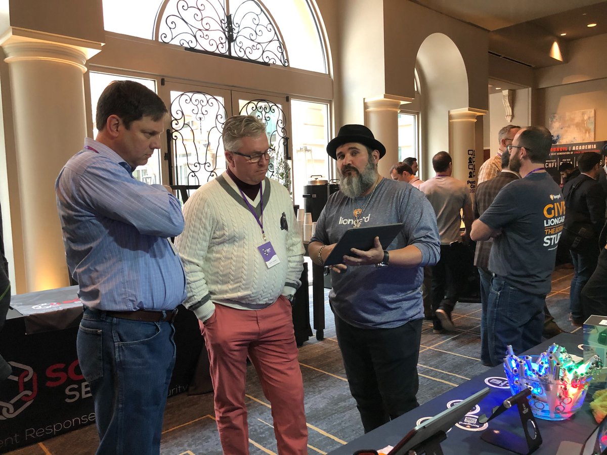 LiongardHQ's tweet photo. Second day is in the books here at #PerchyCon and our team had a great time meeting everyone! If you haven't yet, stop by our booth tomorrow to learn how you can get Unified Visibility into all the systems you are supporting. #MakeITRoar https://t.co/iNkFMhgqAu
