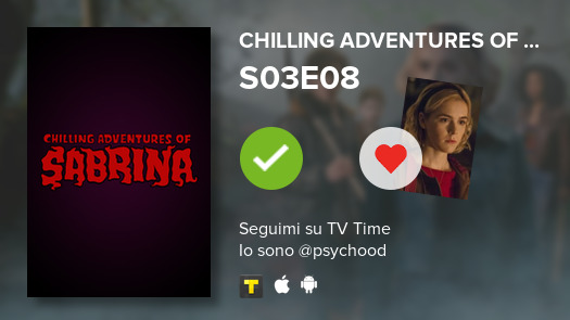 psychoods's tweet photo. I've just watched episode S03E08 of Chilling Adventu...! #chillingadventuresofsabrina  #tvtime https://t.co/qkWGXoeL4d https://t.co/bSrxZJ5X0t