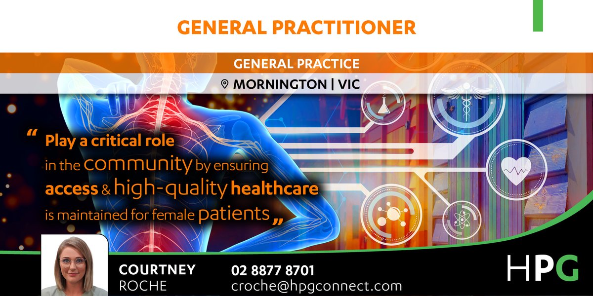 DPA exemption available for a GP in Mornington. 65% billings, interest in Women's Health highly regarded.
Call 02 8877 8701 or follow this link:
hpg.jobs/2RWv6JU
#womenshealth #gp #gpjobs #VicHealth #FRACGP #healthcarerecruitment #hpg #medicaldoctor #medicaljobs