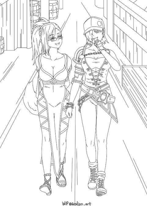 lineart done~ #wip #commission 