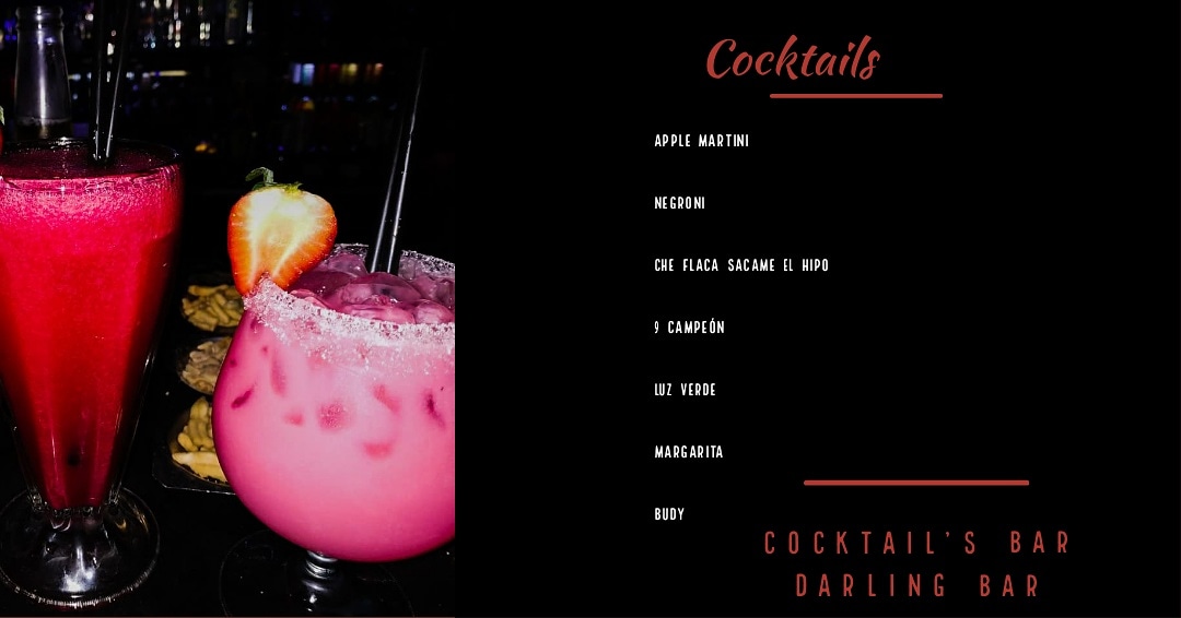 Darling_Bar's tweet photo. Vení y disfrutá de nuestra carta de tragos!! https://t.co/8iPbAWmhHA
