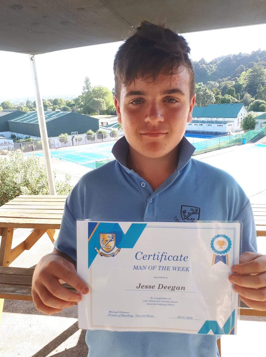 carruthwbhs's tweet photo. Check it out everyone!

Jesse is our first Man of the week for 2020. Jesse received this certificate for his kind and caring nature towards helping his peers in Carruth House. 

Well done Jesse, keep being awesome mate. https://t.co/BxuHzobsIY