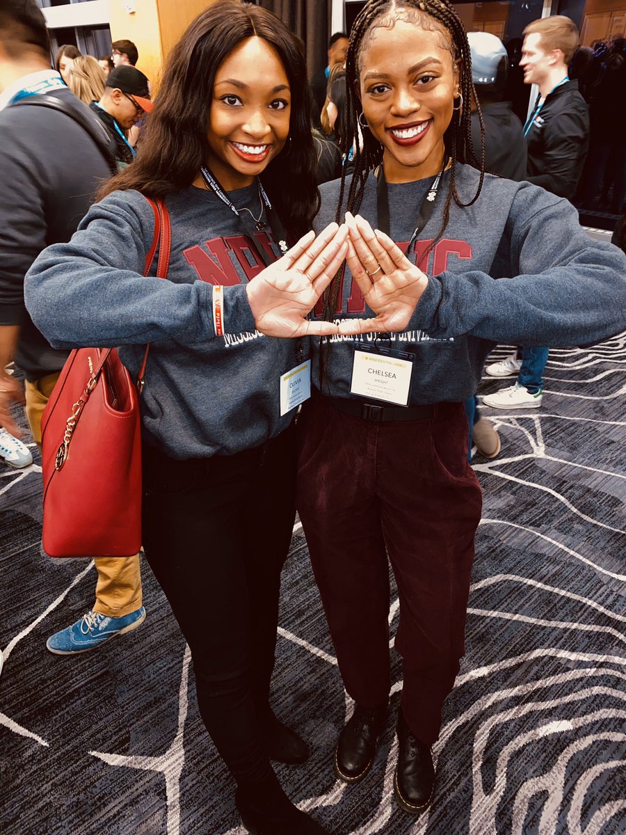 NuBetaDeltas's tweet photo. Sorors Chelsea and Olivia representing the Nu Beta Chapter in Indianapolis at the 2020 AFLV Conference!!!

❤️♦️

#AFLVCentral  #workbabywork https://t.co/q9YmVHuOyh
