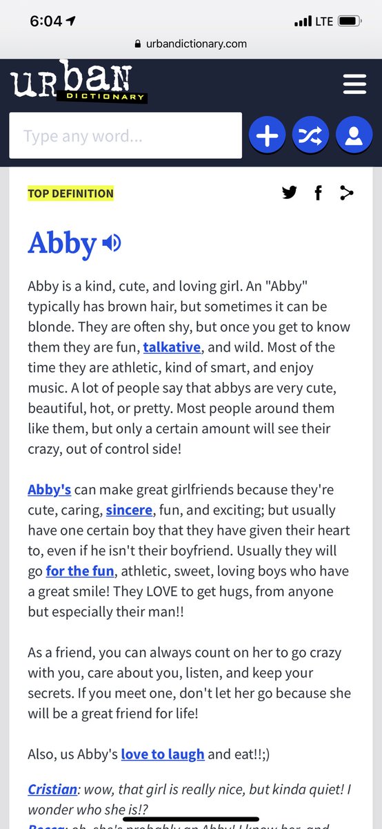 Am I more of an Abigail or an Abby?!?