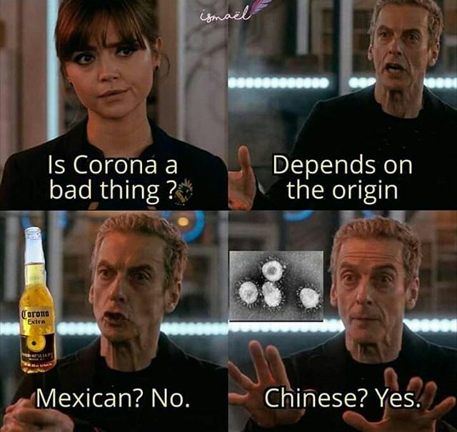 congresiate's tweet image. Hay varias encuestas dando vueltas por internet que afirman que existe un gran número de personas que cree que la #cerveza #Corona tiene relación con el #coronavirus. Siempre creativos, nunca increativos.
🍺
🍻
#congresiate #china #virus #meme #fun #beer ift.tt/38VlTIu